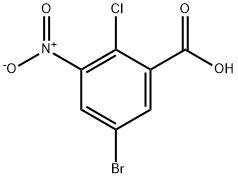 5-Bromo-2-chloro-3-nitrobenzoic acid Struktur