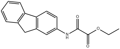 N-(9H-Fluoren-2-yl)oxamidic acid ethyl ester Struktur