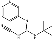 N'-cyano-N-(3-pyridyl)-N''-(t-butyl)guanidine Struktur