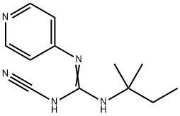 2-Cyano-1-tert-pentyl-3-(4-pyridyl)guanidine Struktur