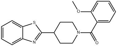 Piperidine, 4-(2-benzothiazolyl)-1-(2-methoxybenzoyl)- (9CI) Struktur