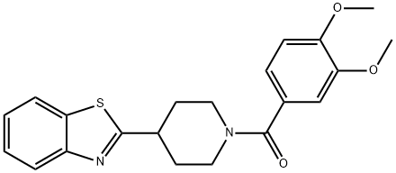 Piperidine, 4-(2-benzothiazolyl)-1-(3,4-dimethoxybenzoyl)- (9CI) Struktur