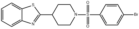 Piperidine, 4-(2-benzothiazolyl)-1-[(4-bromophenyl)sulfonyl]- (9CI) Struktur