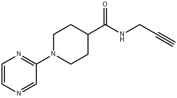 4-Piperidinecarboxamide,N-2-propynyl-1-pyrazinyl-(9CI) Struktur