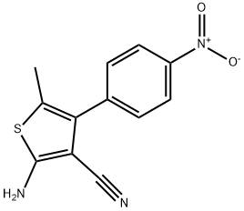 2-AMINO-5-METHYL-4-(4-NITROPHENYL)THIOPHENE-3-CARBONITRILE Struktur