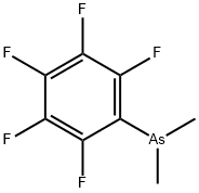 Pentafluorophenyldimethylarsine Struktur