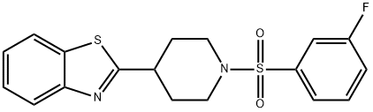 Piperidine, 4-(2-benzothiazolyl)-1-[(3-fluorophenyl)sulfonyl]- (9CI) Struktur