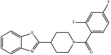 Piperidine, 4-(2-benzothiazolyl)-1-(2,4-difluorobenzoyl)- (9CI) Struktur