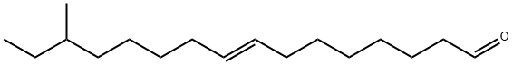 (E)-14-methylhexadec-8-enal Struktur