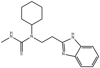 Thiourea, N-[2-(1H-benzimidazol-2-yl)ethyl]-N-cyclohexyl-N-methyl- (9CI) Struktur