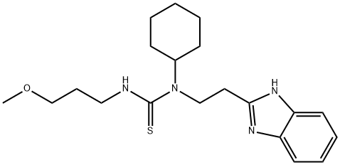 Thiourea, N-[2-(1H-benzimidazol-2-yl)ethyl]-N-cyclohexyl-N-(3-methoxypropyl)- (9CI) Struktur