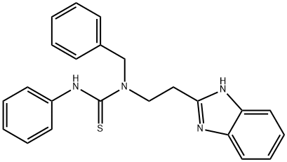 Thiourea, N-[2-(1H-benzimidazol-2-yl)ethyl]-N-phenyl-N-(phenylmethyl)- (9CI) Struktur