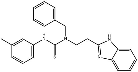 Thiourea, N-[2-(1H-benzimidazol-2-yl)ethyl]-N-(3-methylphenyl)-N-(phenylmethyl)- (9CI) Struktur