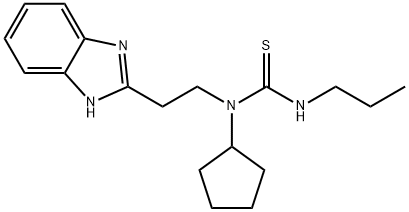 Thiourea, N-[2-(1H-benzimidazol-2-yl)ethyl]-N-cyclopentyl-N-propyl- (9CI) Struktur