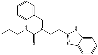 Thiourea, N-[2-(1H-benzimidazol-2-yl)ethyl]-N-(phenylmethyl)-N-propyl- (9CI) Struktur