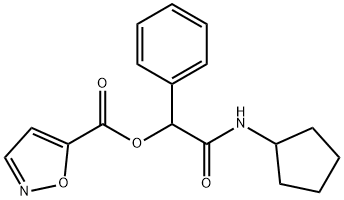 5-Isoxazolecarboxylicacid,2-(cyclopentylamino)-2-oxo-1-phenylethylester(9CI) Struktur