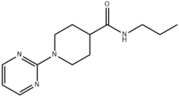 4-Piperidinecarboxamide,N-propyl-1-(2-pyrimidinyl)-(9CI) Struktur