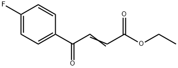 (E)-ETHYL 4-(4-FLUOROPHENYL)-4-OXOBUT-2-ENOATE Struktur