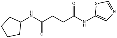 Butanediamide, N-cyclopentyl-N-5-thiazolyl- (9CI) Struktur