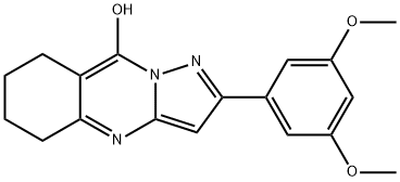 Pyrazolo[5,1-b]quinazolin-9-ol, 2-(3,5-dimethoxyphenyl)-5,6,7,8-tetrahydro- (9CI) Struktur