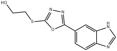 Ethanol, 2-[[5-(1H-benzimidazol-5-yl)-1,3,4-oxadiazol-2-yl]thio]- (9CI) Struktur