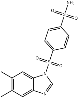 Benzenesulfonamide, 4-[(5,6-dimethyl-1H-benzimidazol-1-yl)sulfonyl]- (9CI) Struktur