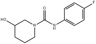 1-Piperidinecarboxamide,N-(4-fluorophenyl)-3-hydroxy-(9CI) Struktur