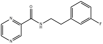 Pyrazinecarboxamide, N-[2-(3-fluorophenyl)ethyl]- (9CI) Struktur