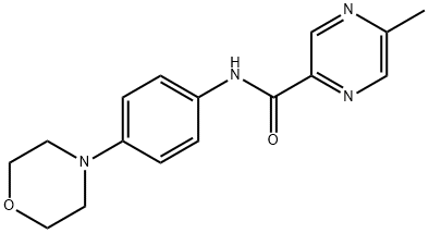 Pyrazinecarboxamide, 5-methyl-N-[4-(4-morpholinyl)phenyl]- (9CI) Struktur