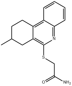 Acetamide, 2-[(7,8,9,10-tetrahydro-8-methyl-6-phenanthridinyl)thio]- (9CI) Struktur