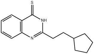 4(1H)-Quinazolinethione,2-(2-cyclopentylethyl)- Struktur