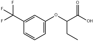 2-[3-(TRIFLUOROMETHYL)PHENOXY]BUTANOIC ACID Struktur