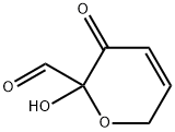 2H-Pyran-2-carboxaldehyde, 3,6-dihydro-2-hydroxy-3-oxo- (9CI) Struktur