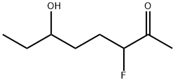 2-Octanone,  3-fluoro-6-hydroxy- Struktur