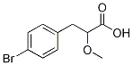 3-(4-broMophenyl)-2-Methoxypropanoic acid Struktur