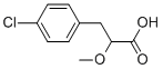 3-(4-chlorophenyl)-2-methoxypropanoic acid Struktur