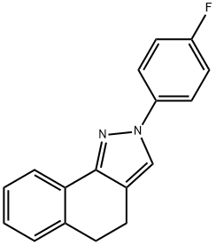 2-(4-FLUOROPHENYL)-4,5-DIHYDRO-2H-BENZO[G]INDAZOLE Struktur