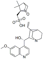 6'-methoxycinchonan-9(S)-ol mono[(1S)-7,7-dimethyl-2-oxobicyclo[2.2.1]heptane-1-methanesulphonate] Struktur