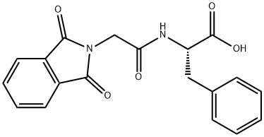 N-[(1,3-dihydro-1,3-dioxo-2H-isoindol-2-yl)acetyl]-3-phenyl-DL-alanine Struktur