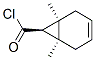 Bicyclo[4.1.0]hept-3-ene-7-carbonyl chloride, 1,6-dimethyl-, (1alpha,6alpha,7beta)- (9CI) Struktur