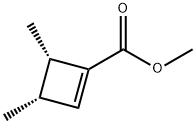 1-Cyclobutene-1-carboxylicacid,3,4-dimethyl-,methylester,cis-(9CI) Struktur