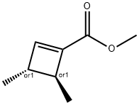 1-Cyclobutene-1-carboxylicacid,3,4-dimethyl-,methylester,trans-(9CI) Struktur