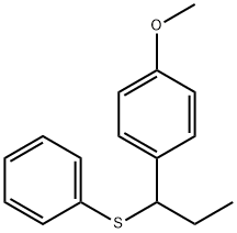 1-Methoxy-4-[1-(phenylthio)propyl]benzene Struktur