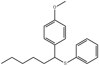 1-Methoxy-4-[1-(phenylthio)hexyl]benzene Struktur