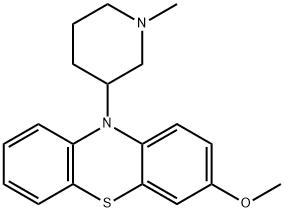 3-Methoxy-10-(1-methyl-3-piperidinyl)-10H-phenothiazine Struktur