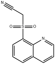 (8-Quinolylsulfonyl)acetonitrile Struktur