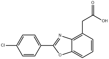 2-(4-Chlorophenyl)-4-benzoxazoleacetic acid Struktur