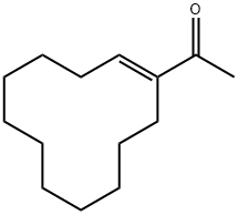 (E)-1-(1-cyclododecen-1-yl)ethan-1-one Struktur