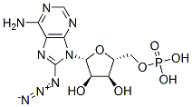 8-azidoadenosine 5'-monophosphate Struktur