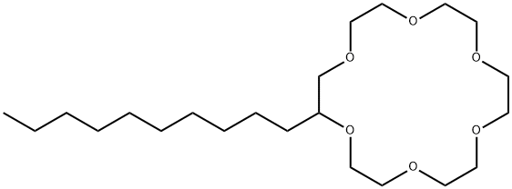 2-DECYL-1,4,7,10,13,16-HEXAOXACYCLO-OCTADECANE Struktur